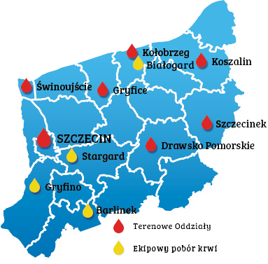 mapa oddziałów