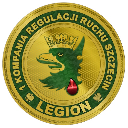 Logo -Oddzial Klubu HDK Legion przy 1 krr w Szczecinie